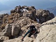 GRIGNETTA via Cermenati in salita-Sentiero delle capre in discesa dal Pian dei Resinelli-21mar22 - FOTOGALLERY